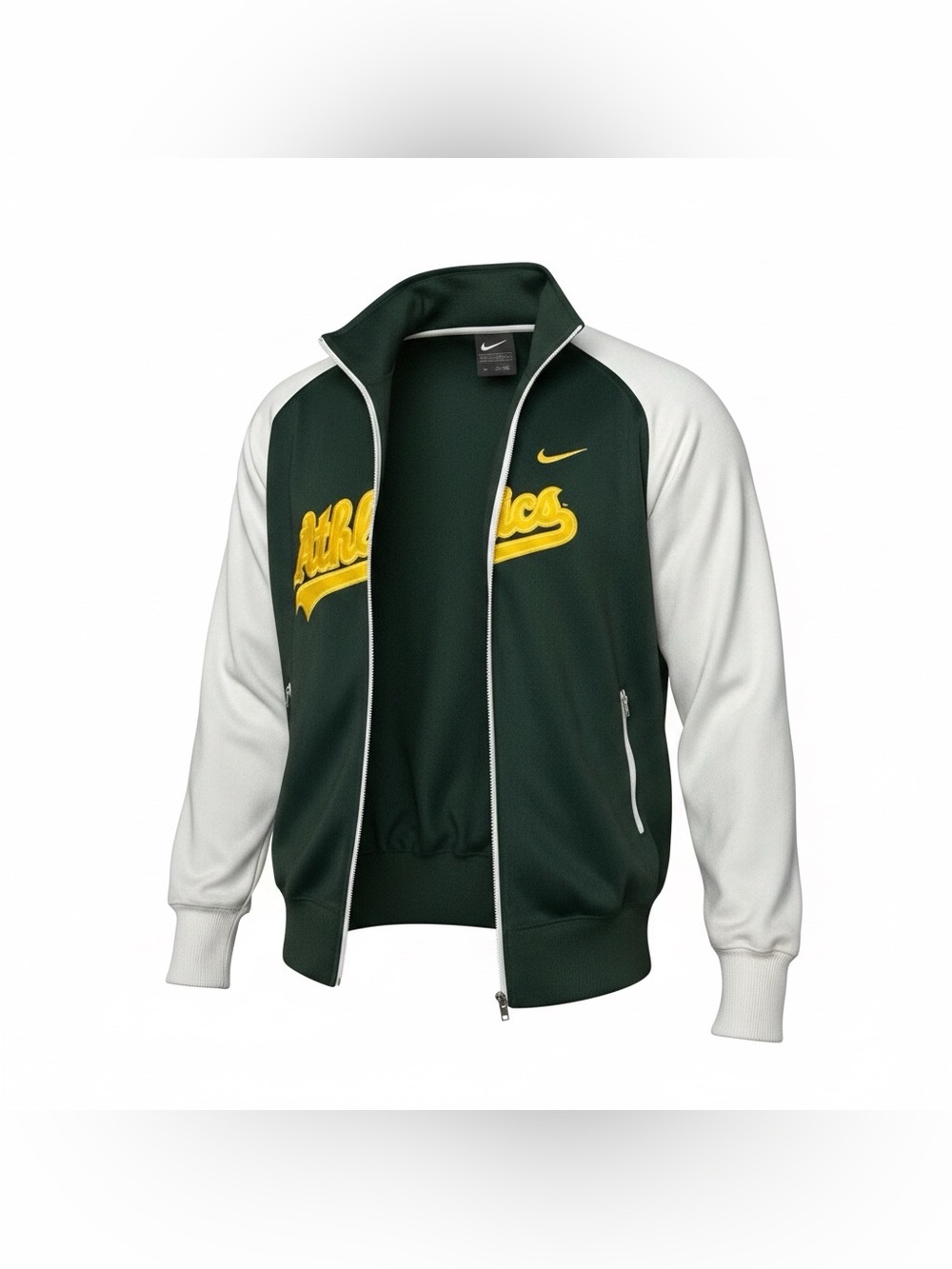 Athletics Nike MLB Mens Size XL Jacket Full Zip Baseball Fan Activewear Gym